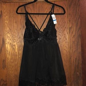 Felina Black Lace Babydoll Lingerie
